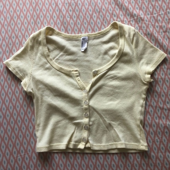 American Apparel Small Yellow T Shirt - Picture 1 of 2